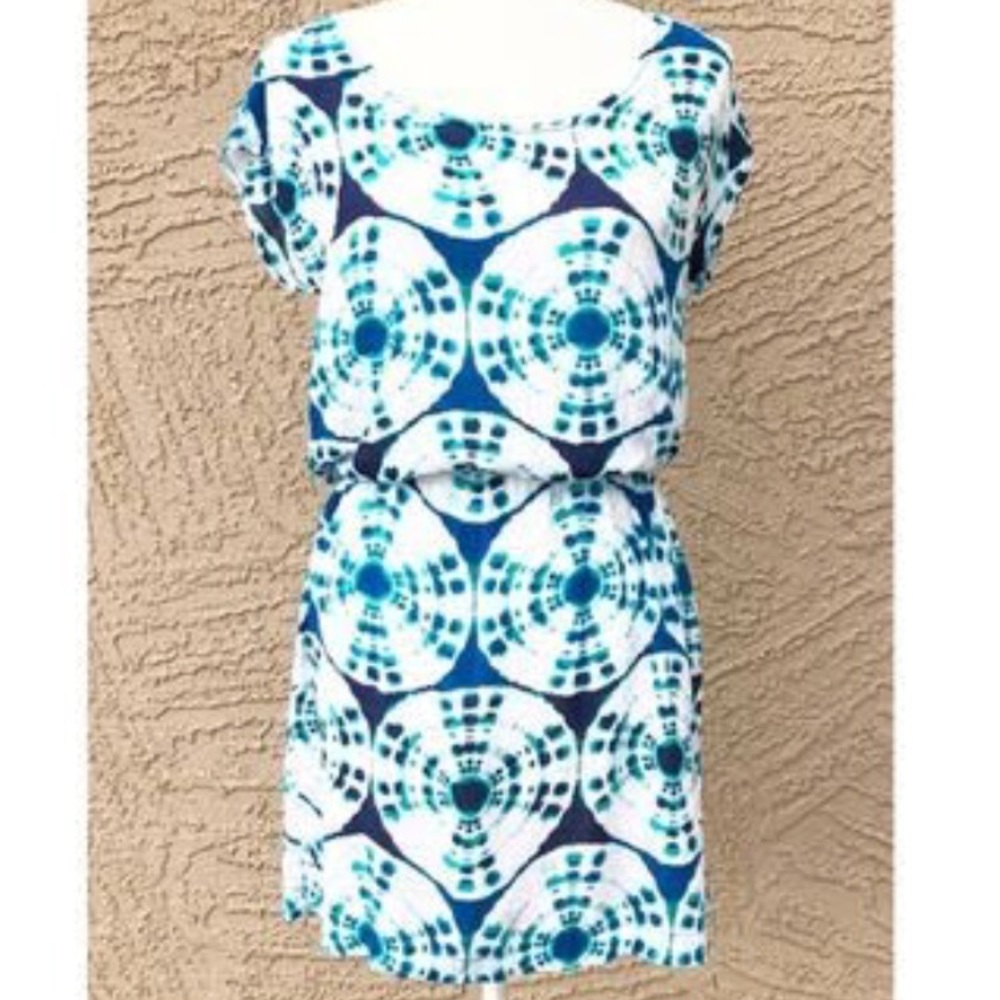 Banana Republic cover up beach dress tie dye NWOT
